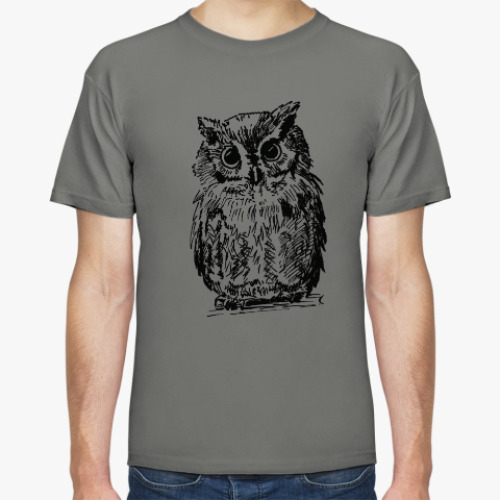 Футболка с принтом Сова