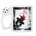 Кружка с футбольным мячиком