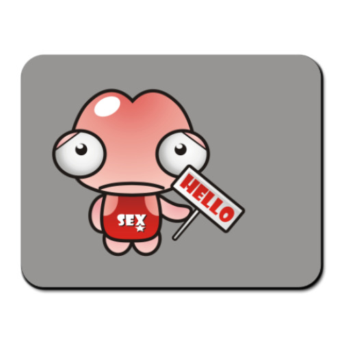 Коврик для мыши с принтом  HELLO