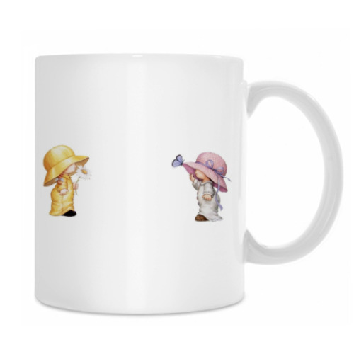 Кружка с принтом 'Дети в шляпах'