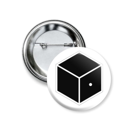 Значок 37мм с принтом Безлинзовая камера Пинхол