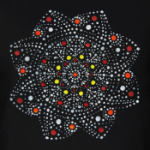 Мандала, ручная работа точками