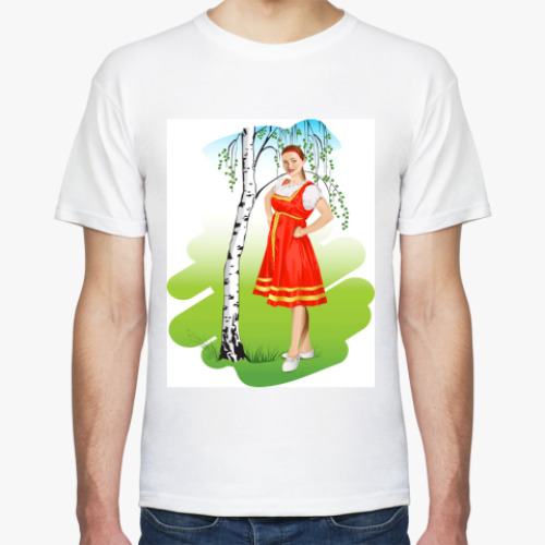 Футболка с принтом Русская Народная