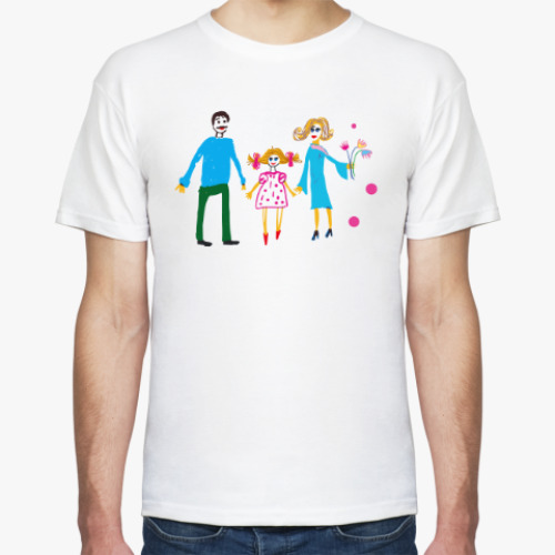 Футболка с принтом Семья