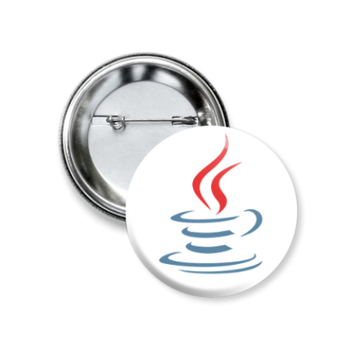 Значок 37мм с принтом Java