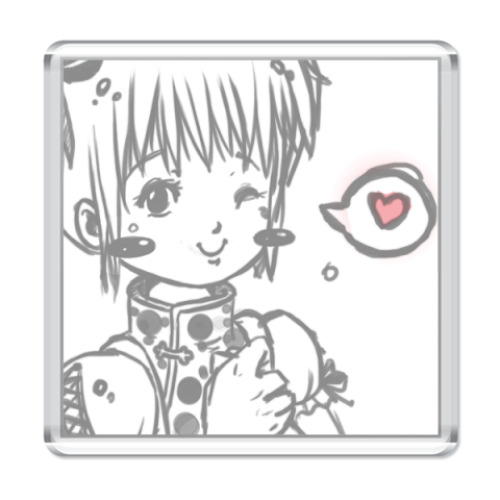 Магнит с принтом Ichy-tyan