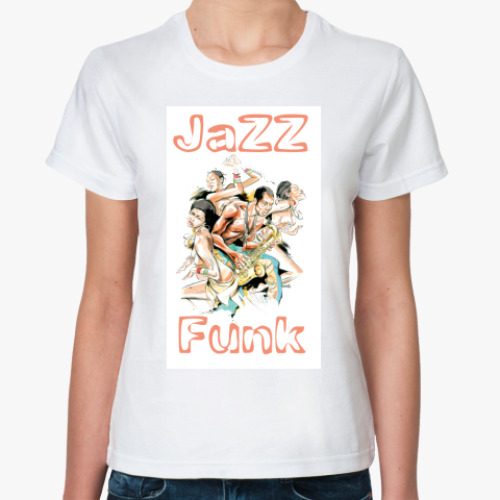 Классическая футболка с принтом JazzFunk