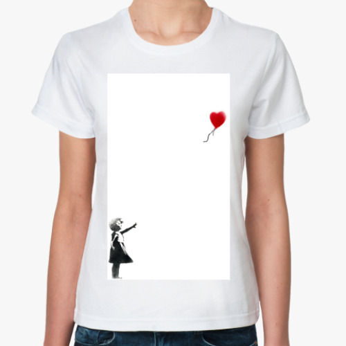 Классическая футболка с принтом Шарик  футболка