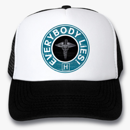 Кепка-тракер с принтом  'lies'