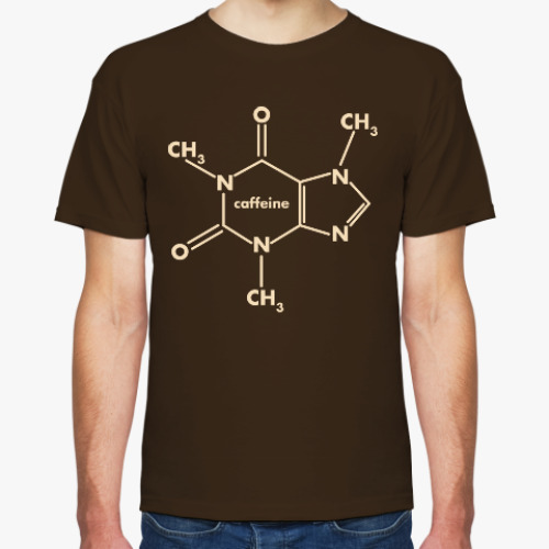 Футболка с принтом Кофеин