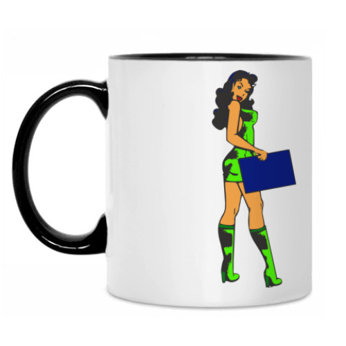 Кружка с принтом Художница