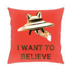 Подушка 35x35 см Fox Flying Object