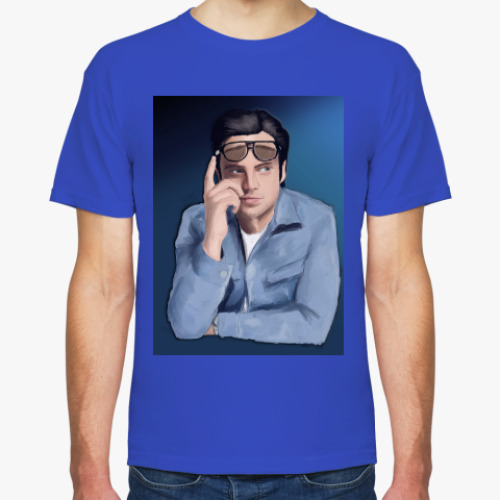 Футболка с принтом Sebastian Stan