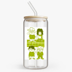 Банка с бамбуковой крышкой