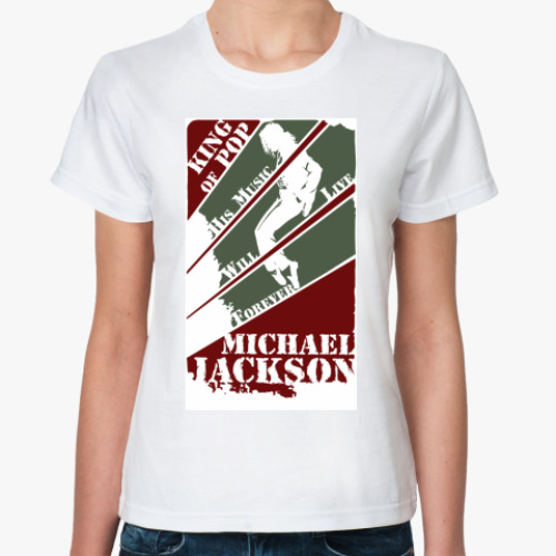 Классическая футболка с принтом MJ forever