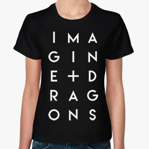 Женская футболка с принтом Imagine Dragons