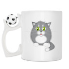 Кружка с футбольным мячиком