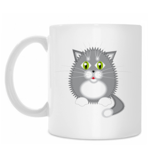 Кружка с принтом Котик