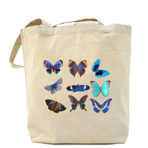 Сумка шоппер с принтом бабочки