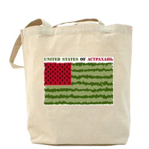 Сумка шоппер с принтом Арбуз