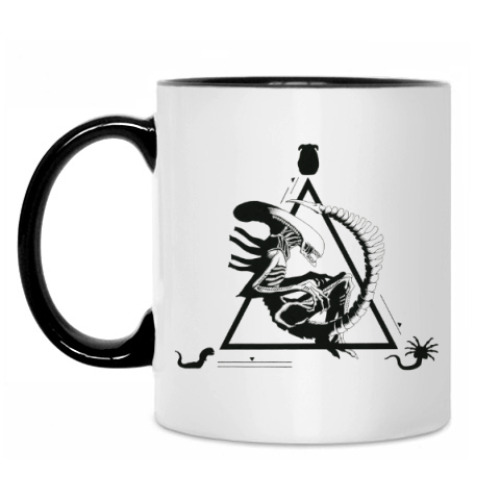 Кружка с принтом чужой