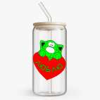 Банка с бамбуковой крышкой