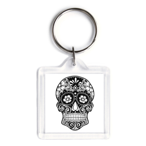 Брелок с принтом Стильный череп