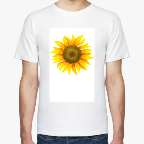 Футболка с принтом Подсолнух