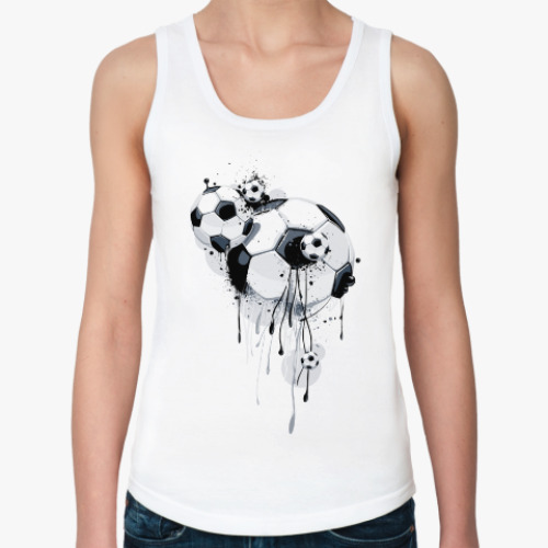 Женская майка с принтом Футбол