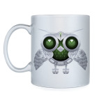 Кружка серебристая Metalowl