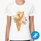 Женская спортивная футболка