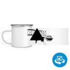 Кружка металлическая белая (круговая запечатка)