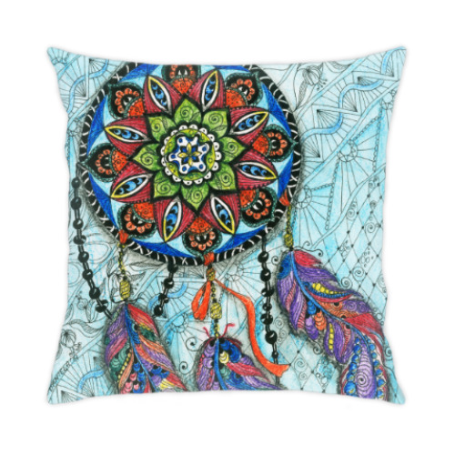 Подушка с принтом Ловец снов