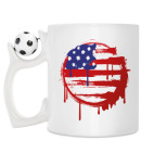 Кружка с футбольным мячиком
