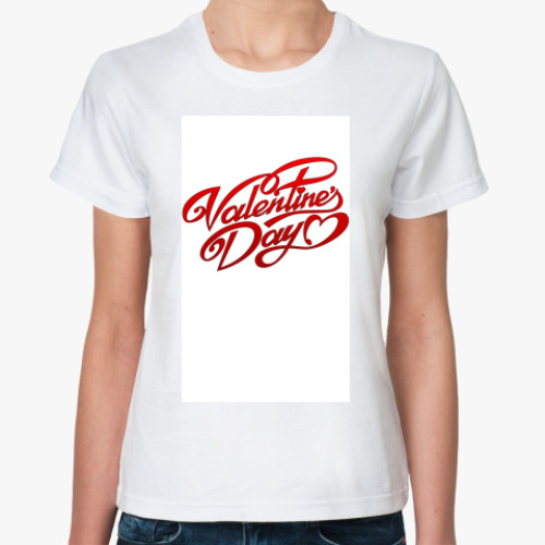 Классическая футболка с принтом Д. Валентина