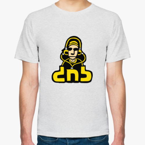 Футболка с принтом dnb - music