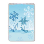 Блокнот А4 Снежные цветы