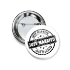 Значок 37 мм Just Married