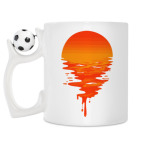 Кружка с футбольным мячиком