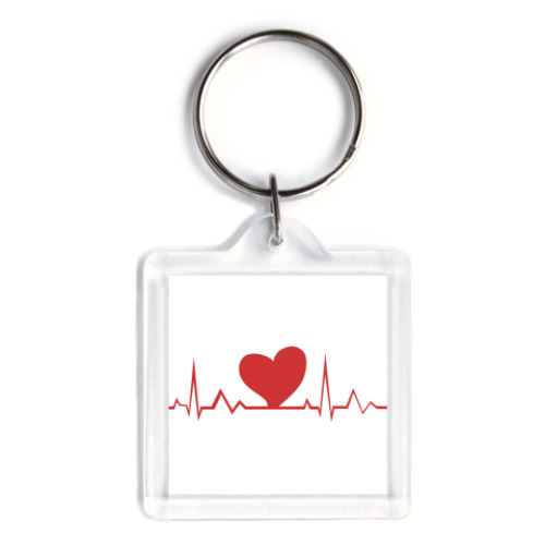 Брелок с принтом Пульс