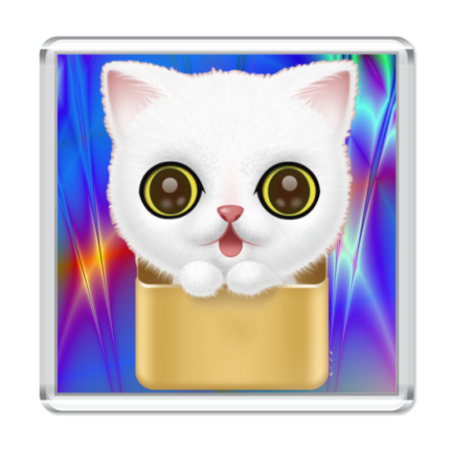 Магнит с принтом Милый Котенок