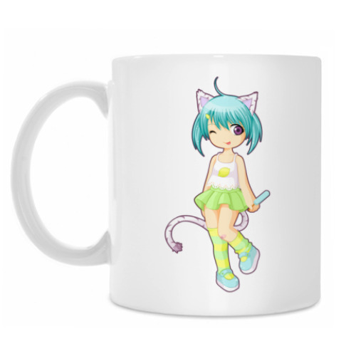 Кружка с принтом Nyaka