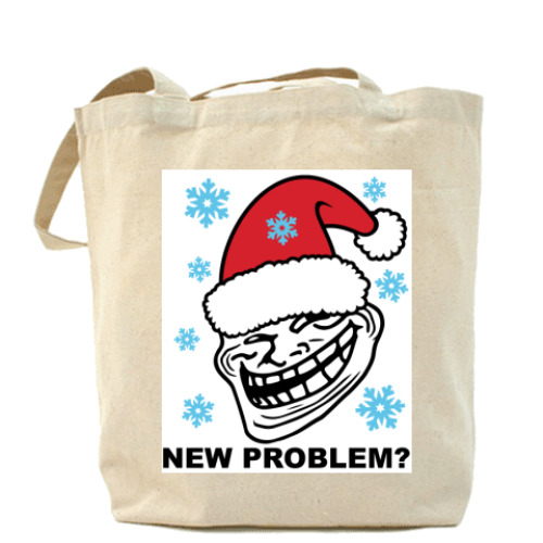 Сумка шоппер с принтом  Trollface