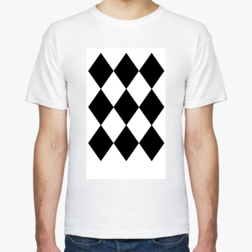 Футболка с принтом Ромбы