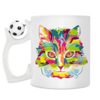 Кружка с футбольным мячиком