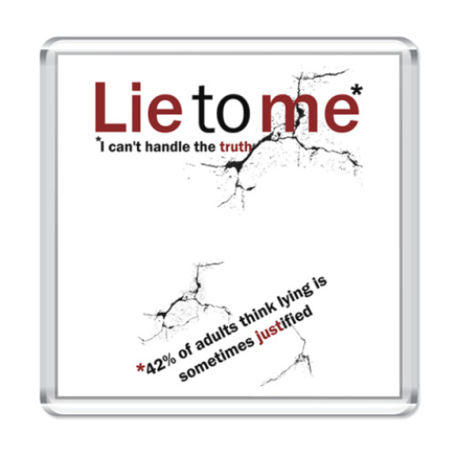 Магнит с принтом Lie to me