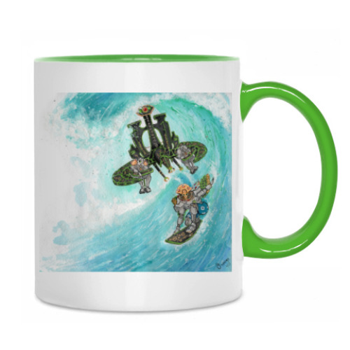 Кружка с принтом 'Некрончик на отдыхе'