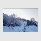 Холст 40 х 60 см Зима в Сибирской деревне