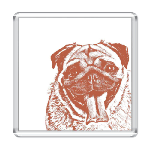 Магнит с принтом  Dog