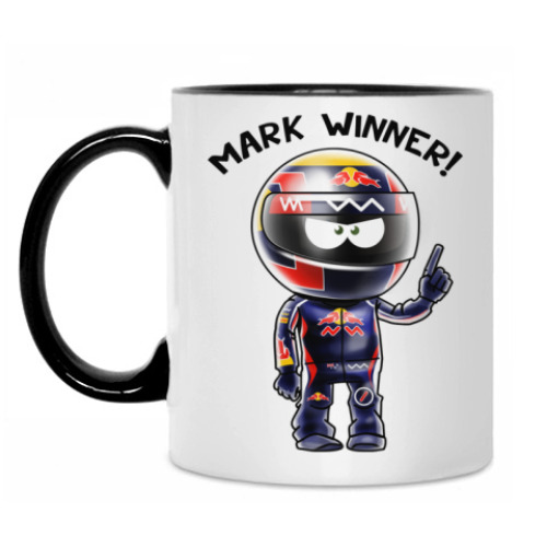 Кружка с принтом MARK WINNER!
